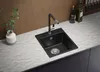 PRIMAGRAN Spülbecken Schwarz Metallic 38x44cm, Granitspüle Produktbild-Vorschau 3