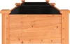 A close-up view of a wooden raised garden bed with a black liner. Náhľad obrázku produktu