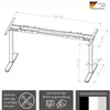 ALBATROS Schreibtisch-Gestell Lift S5B + Kabelkanal, Produktbild-Vorschau 8