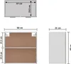 vidaXL Szafka ścienna betonowa szara 60x31x60 cm płyta Podgląd zdjęcia produktu 15