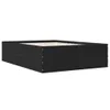 vidaXL Bettgestell Schwarz 120x190 cm Holzwerkstoff Produktbild-Vorschau 3
