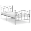 vidaXL Letto grigio metallo 100x200 cm Anteprima dell’immagine prodotto 7