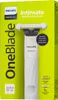 The image shows the packaging of a Philips OneBlade Intimate SkinProtect blade. Produktbild-Vorschau