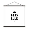 MuchoWow® Textilposter Jungen regieren - Zitate - Produktbild-Vorschau 1