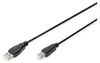 DIGITUS USB 2.0 Anschlusskabel Typ A -B St/St 3.0m sw Produktbild-Vorschau 1