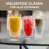 EXITOSO Verres à Latte Macchiato - Lot de 6 - en verre Voir les images du produit 6