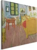 Vlies Leinwandbild - The bedroom (Vincent Van Gogh) 40x40 Produktbild-Vorschau 1