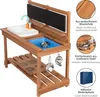 ONVAYA® Mud Kitchen Brown Toy Garden Set "Mud Kitchen made Náhľad obrázku produktu 3