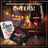 50 Bierdeckel Sprüche Wein, Party Deko, Schwarz-Weiß Produktbild-Vorschau 3