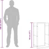 Brennholzregal Mattschwarz 50x28x94 cm Stahl Produktbild-Vorschau 11