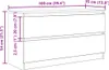 vidaXL TV skříňka Sonoma dub 100x35x54 cm materiál na bázi Náhled obrázku produktu 8