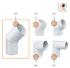 INEFA Fallrohrbogen 45 Grad, DN75 / 75mm, Weiß – PVC Produktbild-Vorschau 3