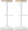 Barhocker 2er Set, Höhenverstellbar 360° Drehbar Barstuhl Produktbild-Vorschau 1