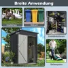 COSTWAY Szopa ogrodowa 1,05 m³ 150x90,5x185 cm metalowa, Podgląd zdjęcia produktu 4