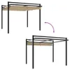 vidaXL Padiglione da giardino con tetto estensibile Taupe Anteprima dell’immagine prodotto 3