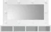 vidaXL Specchio con LED bianco lucido 90x31,5x62 cm Anteprima dell’immagine prodotto 3