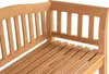 Gartenbank Wave Teak 120 cm Produktbild-Vorschau 2