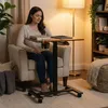 Verstellbarer mobiler Schreibtisch, 70x48 cm, Tisch für Produktbild-Vorschau 3