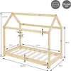 ML-Design Kinderbett 70x140 cm mit Dach und Lattenrost, Produktbild-Vorschau 6