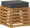 vidaXL: 2 sgabelli-panca in legno massello di acacia, Anteprima dell’immagine prodotto 1