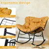 CCLIFE Schaukelstuhl Schaukelsessel Extra groß Wohnzimmer Produktbild-Vorschau 4