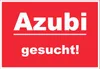Azubi gesucht Schild mit Text Aushängeschild rot-weiss A4 Produktbild-Vorschau 1