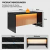 MODFU, isola da cucina nera, bancone con illuminazione LED, Anteprima dell’immagine prodotto 7