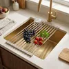 Aufrollbarer Abtropfkorb Rea P1229B Beige Produktbild-Vorschau 2