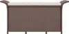 vidaXL Panca da giardino con cuscini Marrone 116x46x57 cm Anteprima dell’immagine prodotto 4