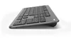 A close-up, angled view of a wireless keyboard on a white background. Produktbild-Vorschau