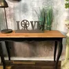 Consolle vintage in legno massiccio con gambe decorative - Anteprima dell’immagine prodotto 8