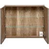 Spiegelschrank 80cm mit LED PUEBLA-56-TAUPE in taupe mit Produktbild-Vorschau 4