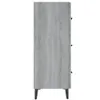vidaXL Sideboard Grau Sonoma 69,5x34x90 cm Holzwerkstoff Produktbild-Vorschau 7