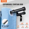 VEVOR Záclonové tyče vnútorné 2-hranné, 183-366 cm Náhľad obrázku produktu 2