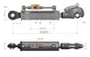 Hydraulischer Oberlenker Kat 2-2 (550 - 776 mm) mit Haken, Produktbild-Vorschau 4