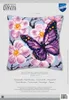 Vervaco KK122 Kreuzstichkissen Violetter Schmetterling Produktbild-Vorschau 3