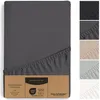 Premium Spannbettlaken (140/160x200cm, Anthrazit-Schwarz) Produktbild-Vorschau 1