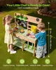 SucceBuy Spielküche für Kinder, Holzspielküche mit Herd, Produktbild-Vorschau 2