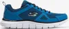 A side view of a blue Skechers sneaker on a white background. Anteprima dell’immagine prodotto