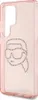 A pink phone case with rhinestones forming a Karl Lagerfeld K head logo. Produktbild-Vorschau