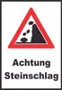 Achtung Steinschlag Schild A3 (297x420mm) Produktbild-Vorschau 1