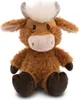 A stuffed toy highland cow sitting down. Náhľad obrázku produktu