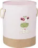 A round fabric laundry hamper with a giraffe design. Produktbild-Vorschau