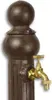 A close-up view of a brown garden water tap stand with a brass tap. Náhled obrázku produktu