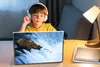 MuchoWow® Laptop Aufkleber Sticker Cover Bär - Fisch - Produktbild-Vorschau 3