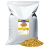 A large white bag of birdseed with a label and a pile of birdseed in front of it. Produktbild-Vorschau