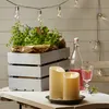 LED Stumpenkerze 'M-Twinkle' - mechanisch bewegte Flamme - H: 15cm - Batteriebetrieb - Timer Produktbild-Vorschau