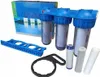 Wasserfilter 3-Stufen-System - 10" - 1" Gewinde - Einfache Produktbild-Vorschau 1