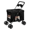 2 in 1 Klappbar Hundewagen Hundebuggy Bis 20kg,Pet Stroller Produktbild-Vorschau 3
