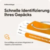Aluminium Kofferanhänger Set 7 Stück – Gepäckanhänger mit Produktbild-Vorschau 2